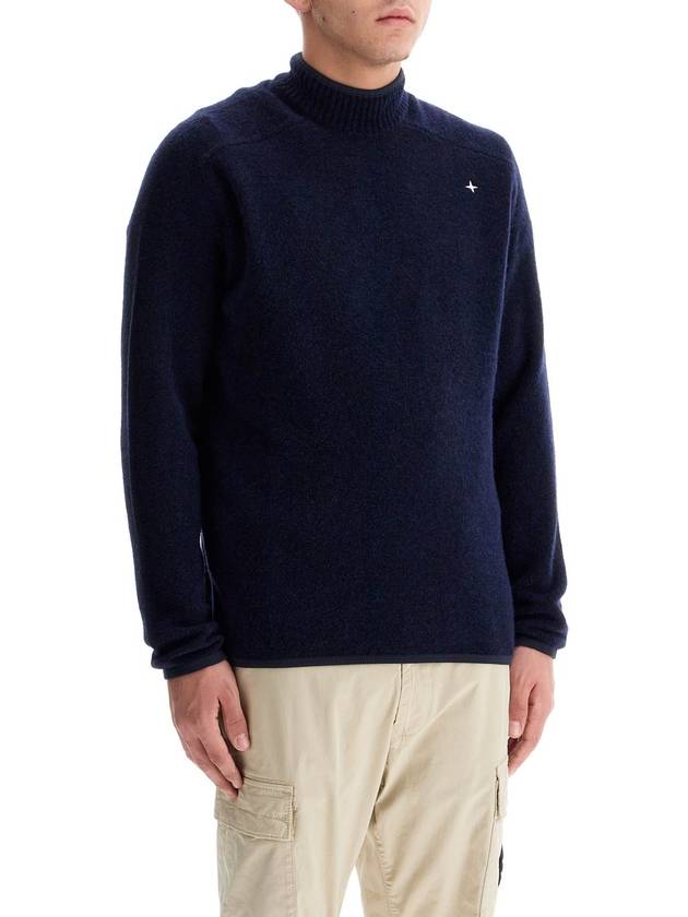 brushed wool blend pullover sweater - STONE ISLAND - BALAAN 2