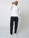 Mock Neck Layer Long Sleeve Shirt White - ATHPLATFORM - BALAAN 8