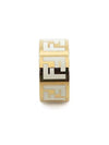 Forever FF white enamel ring gold - FENDI - BALAAN 3