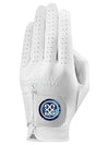 Men s White Essential Camo Patch Left Hand Golf Glove Blue G4MS22G62 AZU - G/FORE - BALAAN 1