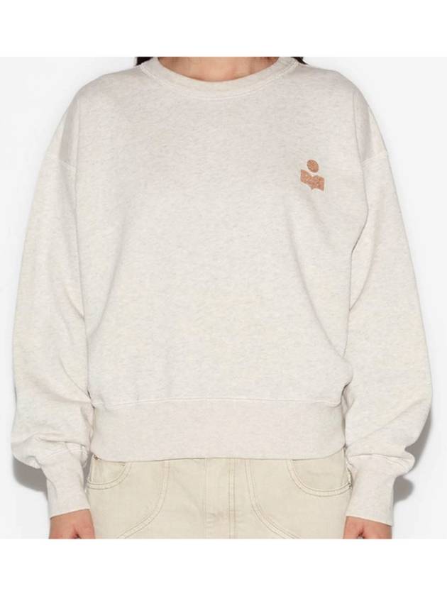 Mobyla Crew Neck Sweatshirt Ecru - ISABEL MARANT ETOILE - BALAAN 3