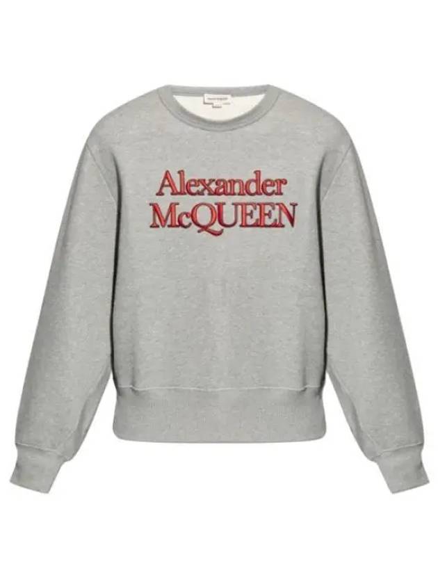 logo print cotton sweatshirt 792210QXAA5 - ALEXANDER MCQUEEN - BALAAN 2