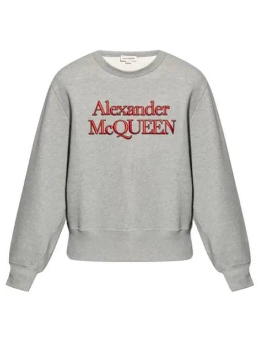 logo print cotton sweatshirt 792210QXAA5 - ALEXANDER MCQUEEN - BALAAN 2