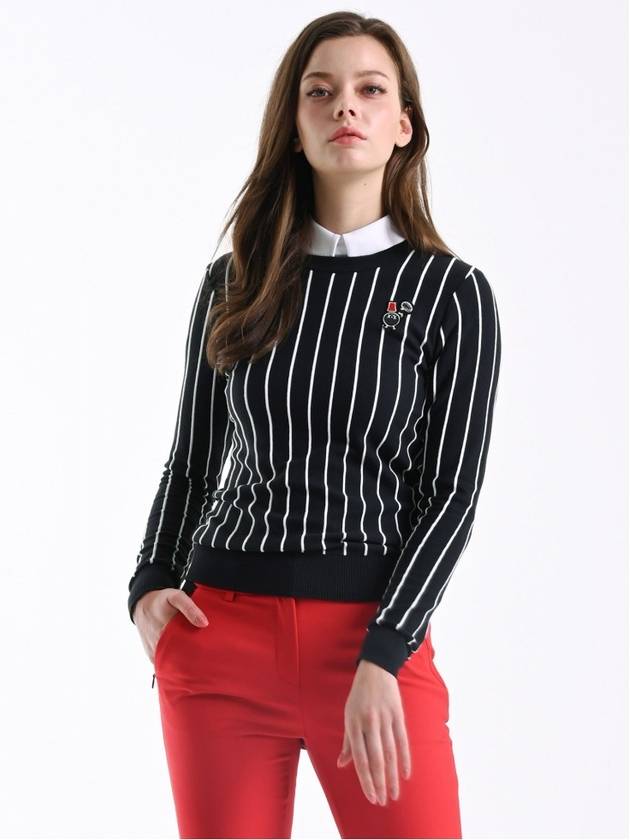 Women s vertical striped sweater HA3WSW002 - HOLIC&PLAY - BALAAN 2