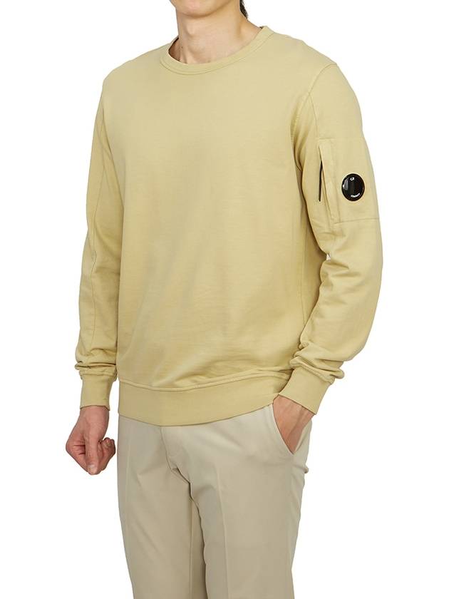 Light Fleece Sweatshirt Beige - CP COMPANY - BALAAN 5