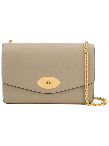 Darley Small Classic Chain Shoulder Bag Grey - MULBERRY - BALAAN.