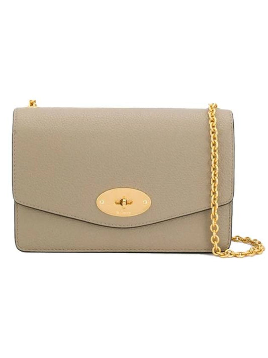 Darley Small Classic Chain Shoulder Bag Grey - MULBERRY - BALAAN.