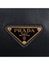 Arque Leather Shoulder Bag Black - PRADA - BALAAN 8