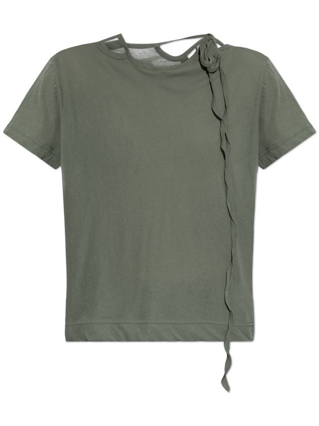 Yohji Yamamoto Cotton Top, Women's, Green - YOHJI YAMAMOTO - BALAAN 1