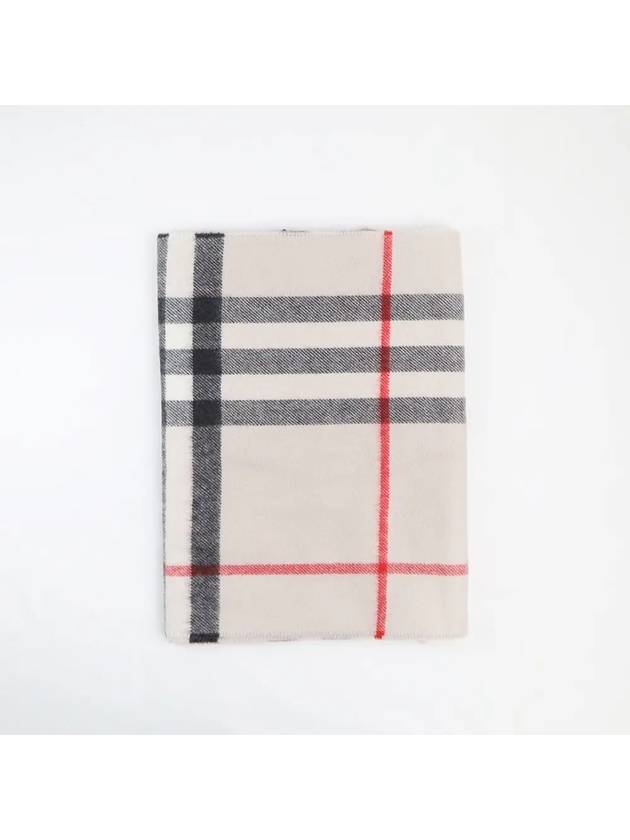 Classic Check Cashmere Scarf Ivory - BURBERRY - BALAAN 5