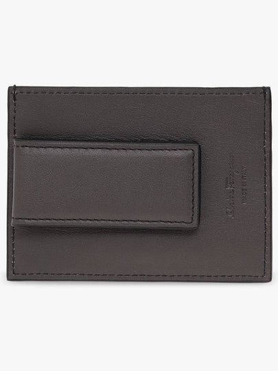 FERRAGAMO Card Case With Logo, Men's, Black - SALVATORE FERRAGAMO - BALAAN 2