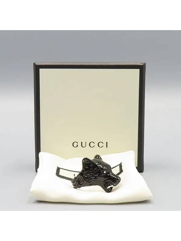 Anger Forest Black Wolf Silver Ring No 14 - GUCCI - BALAAN 5