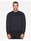 Marina Logo Patch Sweatshirt Black - STONE ISLAND - BALAAN 8