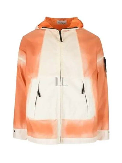 Hand Sprayed Mussola Gommata TC Hooded Jacket Sienna Brown - STONE ISLAND - BALAAN 2