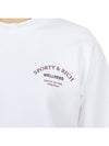 Studio Crew Neck Cotton Sweatshirt White - SPORTY & RICH - BALAAN 9