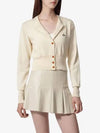 Bea Crop Cardigan Off White - VIVIENNE WESTWOOD - BALAAN 2