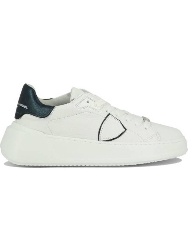 Tres Temple Leather Low Top Sneakers White - PHILIPPE MODEL - BALAAN 1