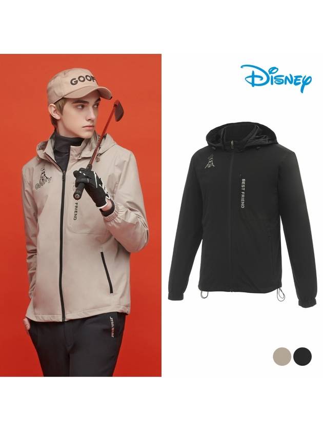 Men s hat detachable string windbreaker jumper DN3MJB003 - DISNEY GOLF - BALAAN 1