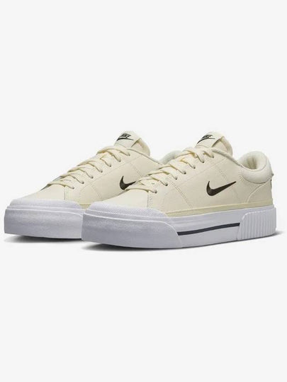 Court Legacy Lift Low Top Sneakers Pale Ivory - NIKE - BALAAN 2