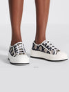 Walk'N'Dior Platform Macrocannage Motif Embroidery Cotton Low-Top Sneakers Deep Blue - DIOR - BALAAN 5