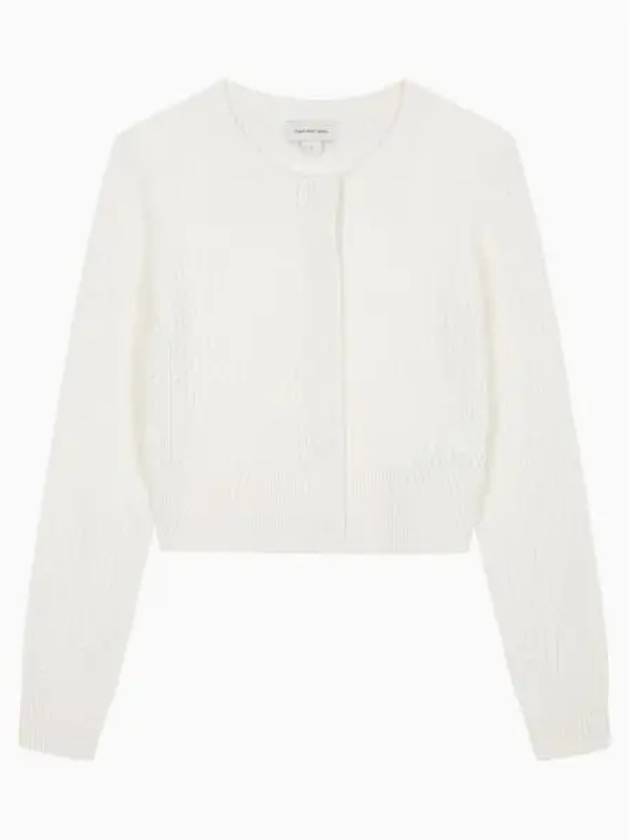 JEANS Women s Crop Cable Cardigan J224570 YBI - CALVIN KLEIN - BALAAN 2