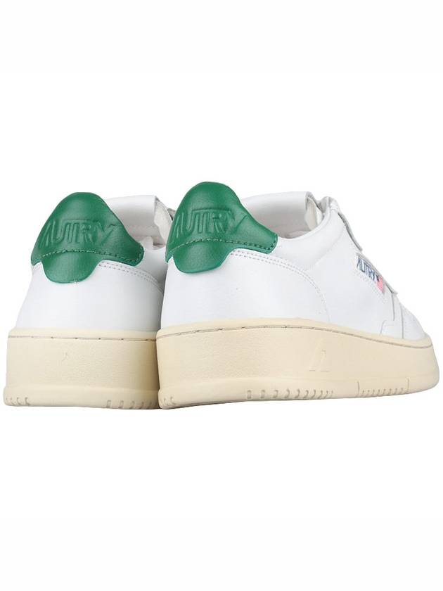 Medalist Green Tab Leather Low Top Sneakers White - AUTRY - BALAAN 6