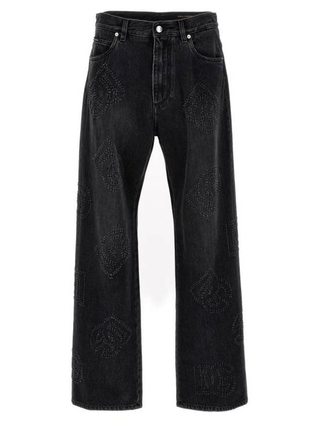 Denim Straight Pants GWVNXDG8HF4S9001 GRAY - DOLCE&GABBANA - BALAAN 1