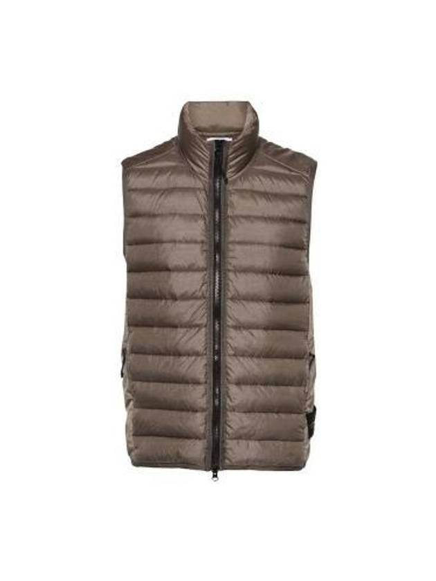 Loom Woven Chambers Recycled Nylon Down TC Vest Brown - STONE ISLAND - BALAAN 2