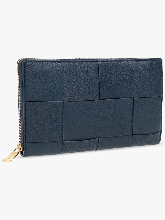 Intrecciato Zipper Long Wallet Navy - BOTTEGA VENETA - BALAAN 5