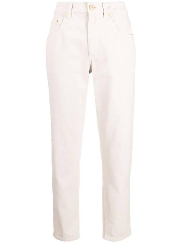 High Waist Cropped Jeans MB030P5847C9443 - BRUNELLO CUCINELLI - BALAAN 1