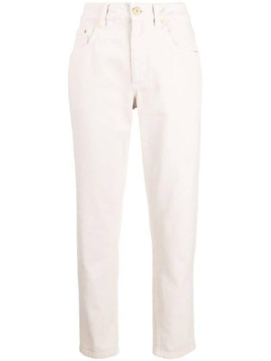 High Waist Cropped Jeans MB030P5847C9443 - BRUNELLO CUCINELLI - BALAAN 1