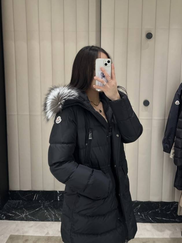 Aphroti Long Down Padded Jacket Black - MONCLER - BALAAN 2