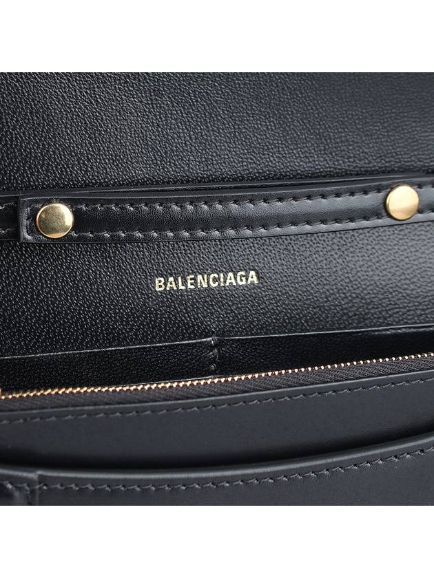 Hourglass Chain Mini Calfskin Cross Bag Black - BALENCIAGA - BALAAN 9