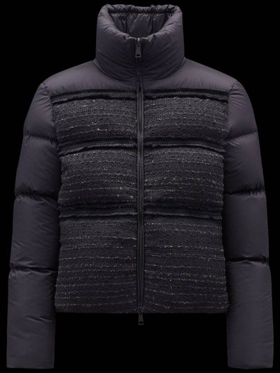 Aucun Tweed Quilted Short Padding Black - MONCLER - BALAAN 2