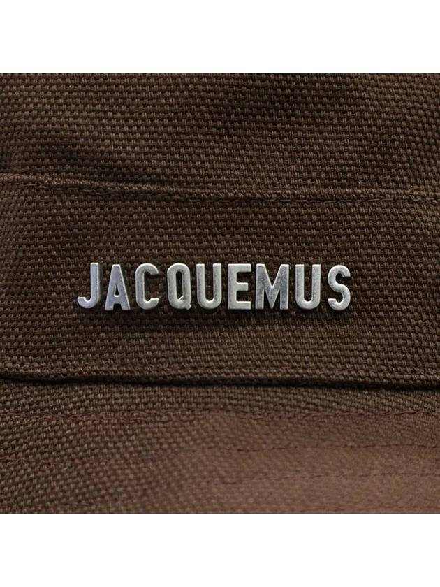 Le Bob Artichaut Cotton Bucket Hat Brown - JACQUEMUS - BALAAN 3