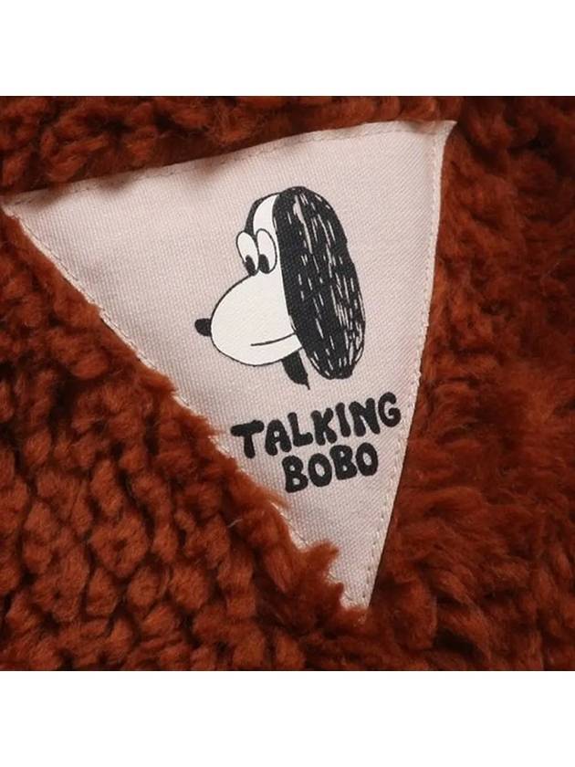 Kids Dog Logo Patch Jacket Brown 221AC119 513 - BOBO CHOSES - BALAAN 4