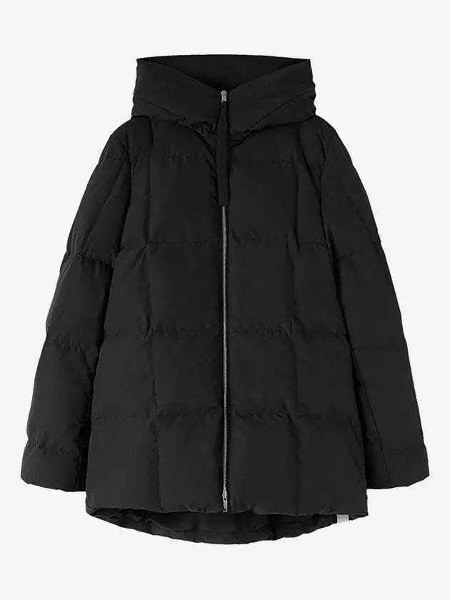 Zipper Quilted Hood Down Padding Black - JIL SANDER - BALAAN 2