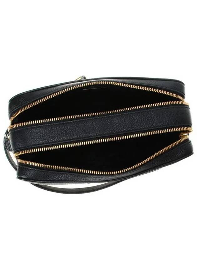 Vitello Phoenix Double Zipper Cross Bag Black - PRADA - BALAAN 7