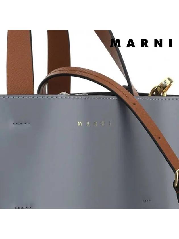 Museo Color Block Tote Bag Grey - MARNI - BALAAN 7