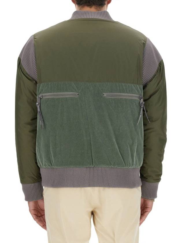 Cyclist Paneled Viscose Bomber Jacket Khaki - VIVIENNE WESTWOOD - BALAAN 4