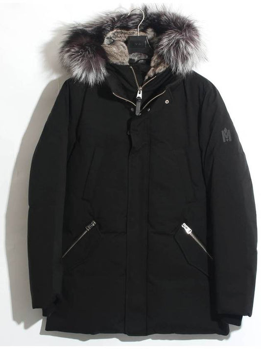 Edward Silver Fox Fur Hoodie Down Parka Black - MACKAGE - BALAAN 2