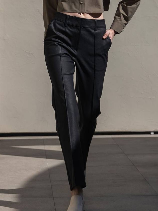 SEMI BOOTS CUT CARBON BLACK PANTS - DEFEMME - BALAAN 2