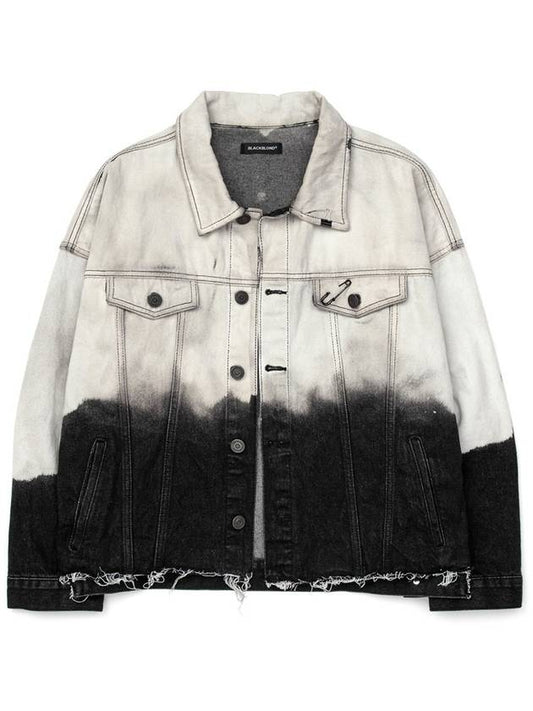 BBD Dystopia Bleached Custom Basic Denim Jacket Black - BLACKBLOND - BALAAN 2