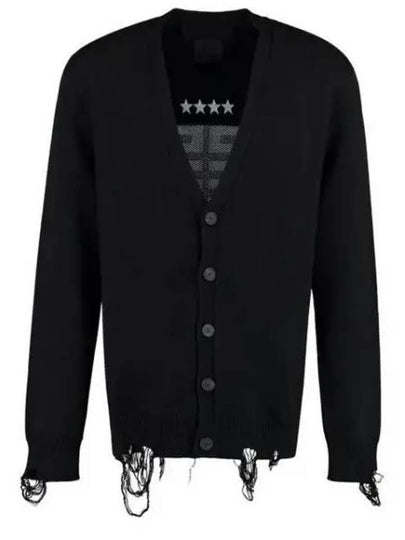 Back Logo Cardigan Black - GIVENCHY - BALAAN 2