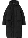 Down Hooded Padding Jacket Black - JIL SANDER - BALAAN 2