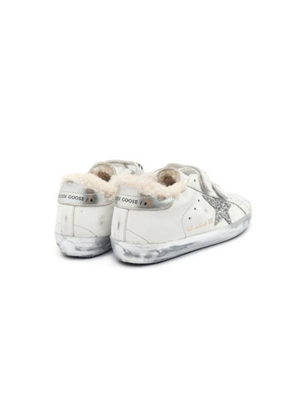 Old School Glitter Low Top Sneakers Silver White - GOLDEN GOOSE - BALAAN 4