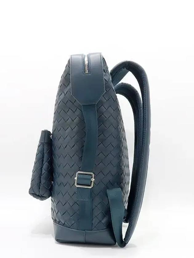 653118 Blue green color hydrology intrecciato backpack - BOTTEGA VENETA - BALAAN 3