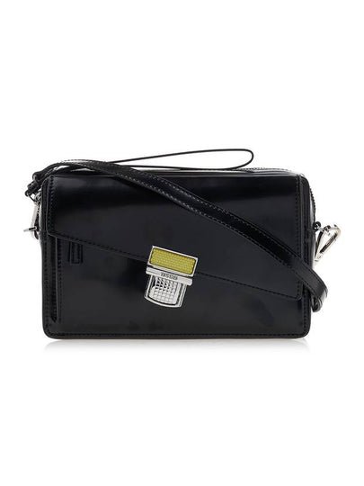 Slanted Click Cross Bag Black - MSGM - BALAAN 2