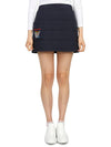 women's padded H-line skirt navy - HORN GARMENT - BALAAN 2