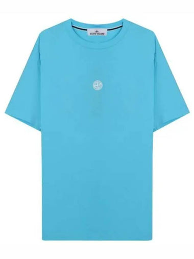 Compass logo lettering print T shirt - STONE ISLAND - BALAAN 1